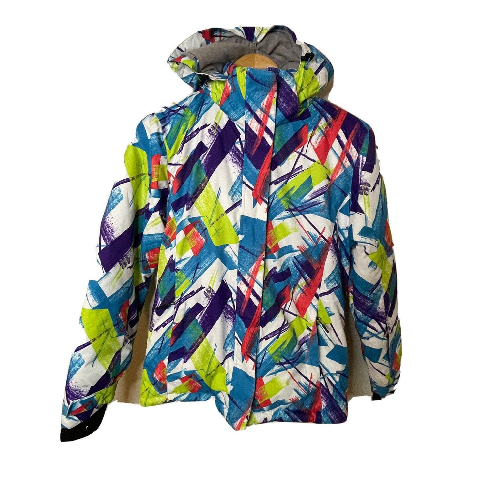 686 Snowboard Ski Jacket Multicolor Abstract Geometric Women’s Sz Small